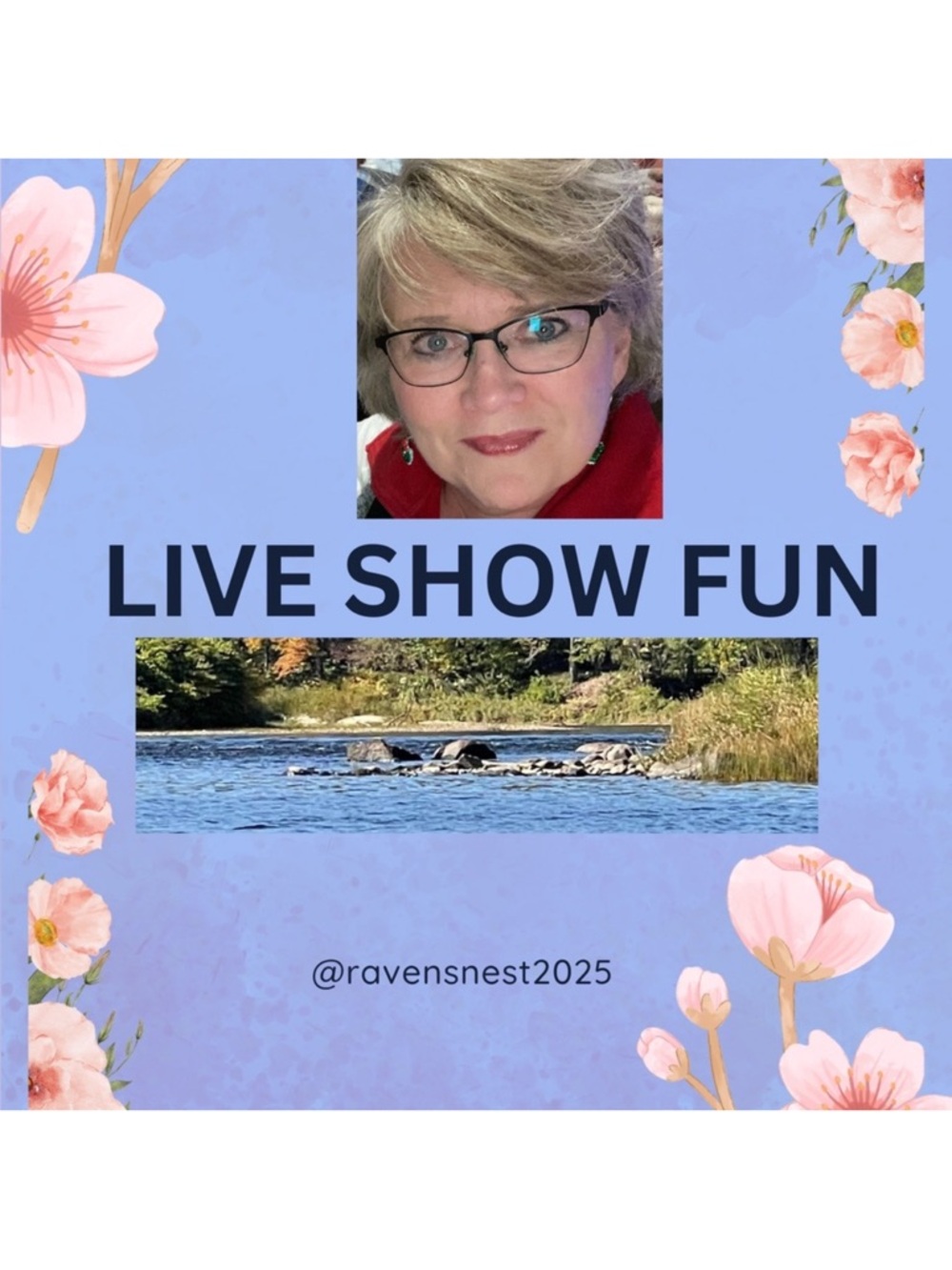 Live Show Fun Graphic Promo in Lavender and Pink